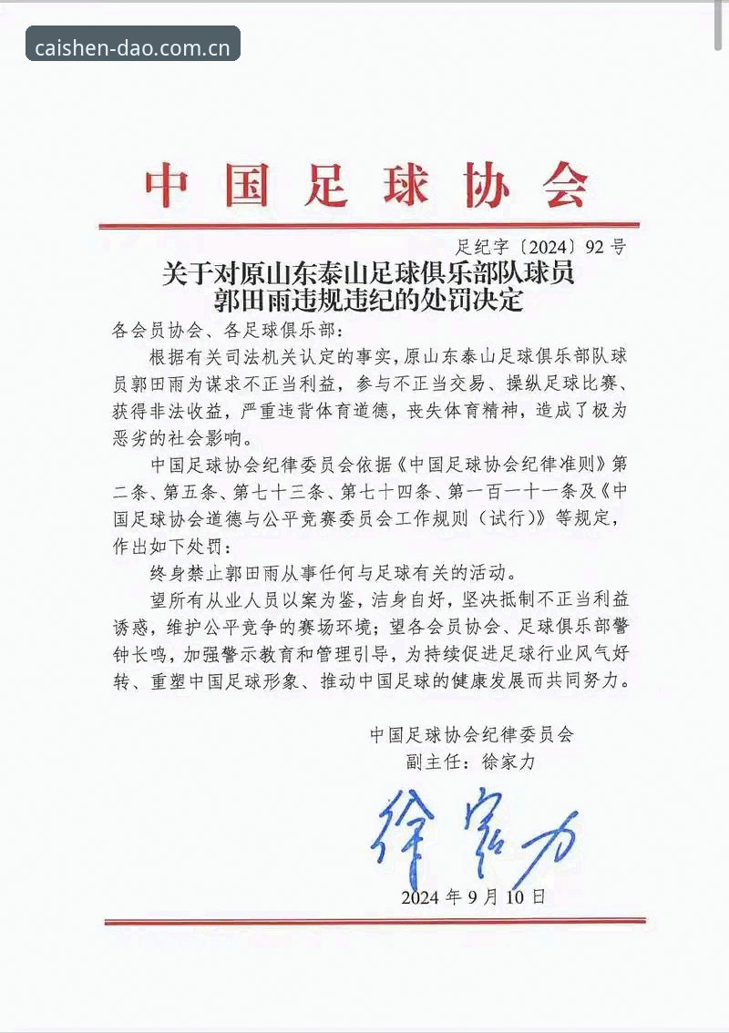 足球反腐风暴再升级：足协第三批禁足名单最新动态，65名从业者受严惩